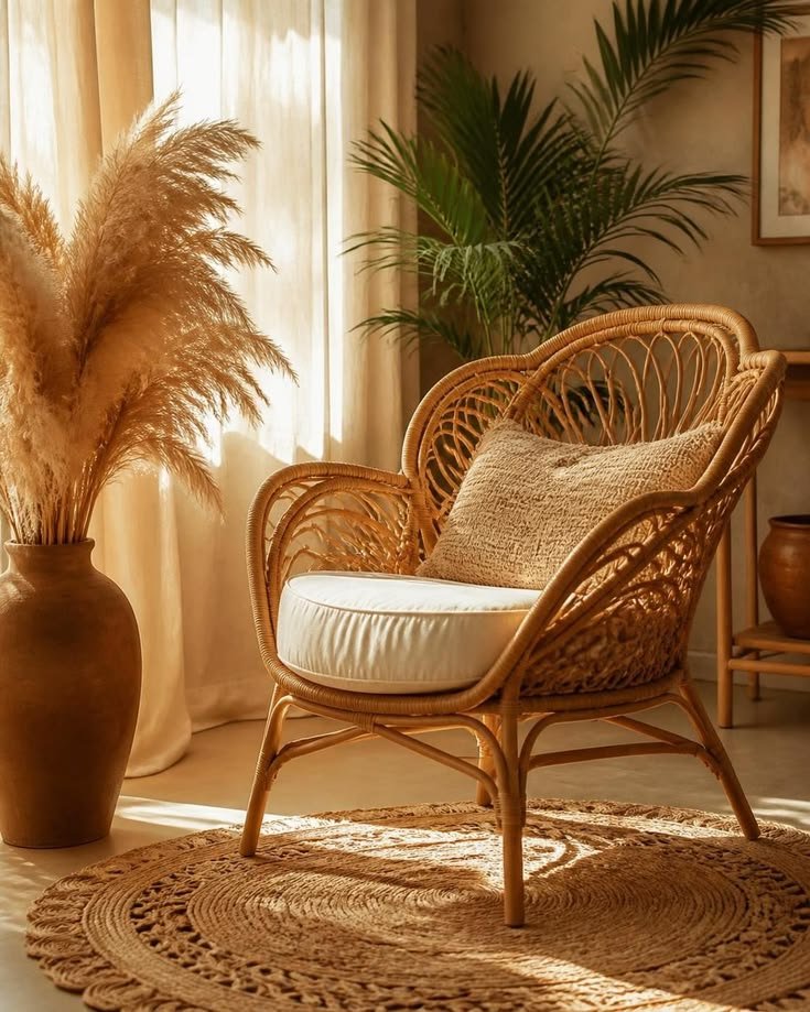 Rattan Accent Chair